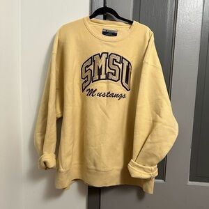 Champion Yellow SMSU Mustangs Crewneck Sweater